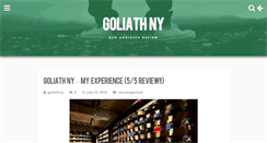 Desktop Screenshot of goliathny.com