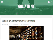 Tablet Screenshot of goliathny.com